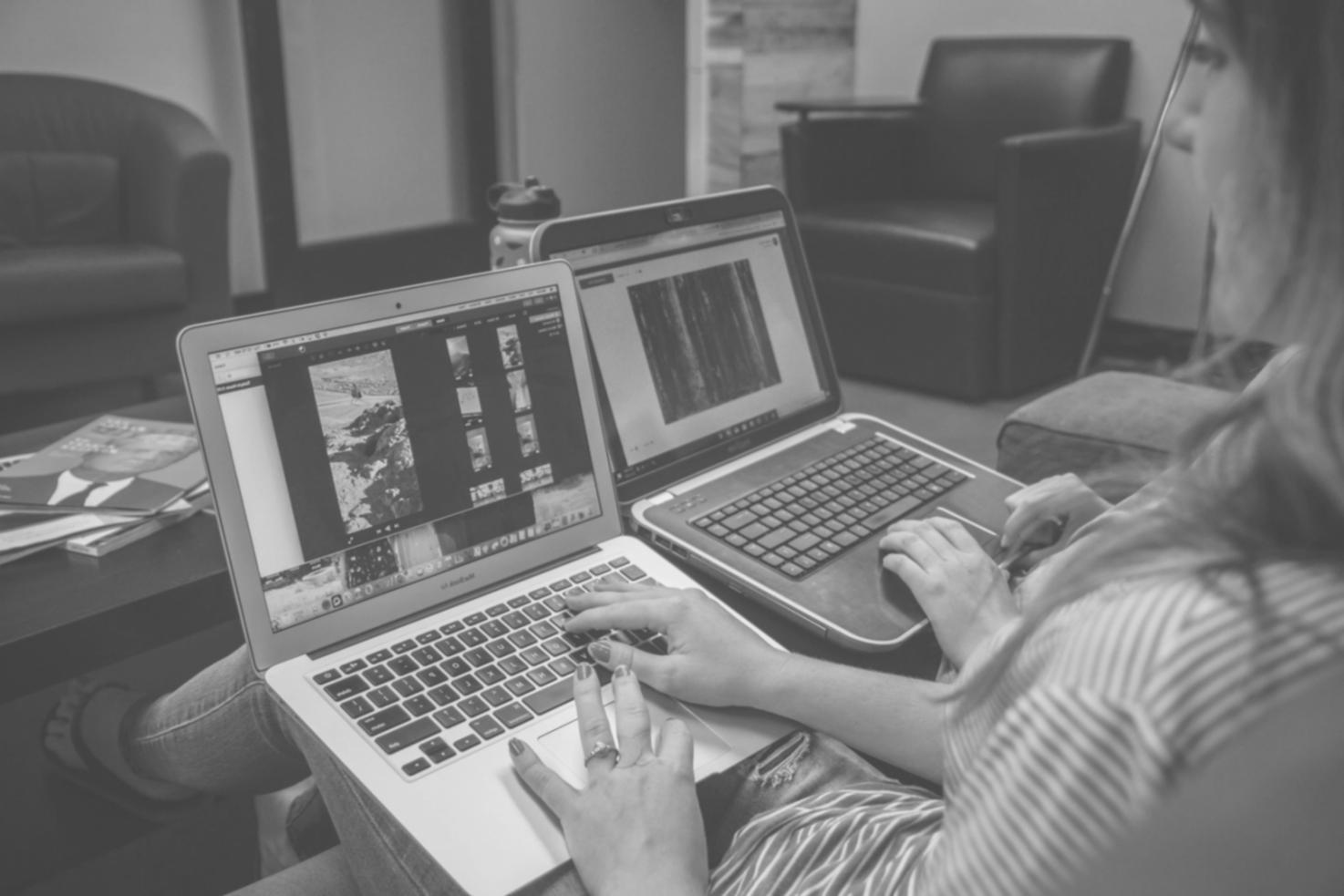 Event planning workspace with budget calculations and venue photos